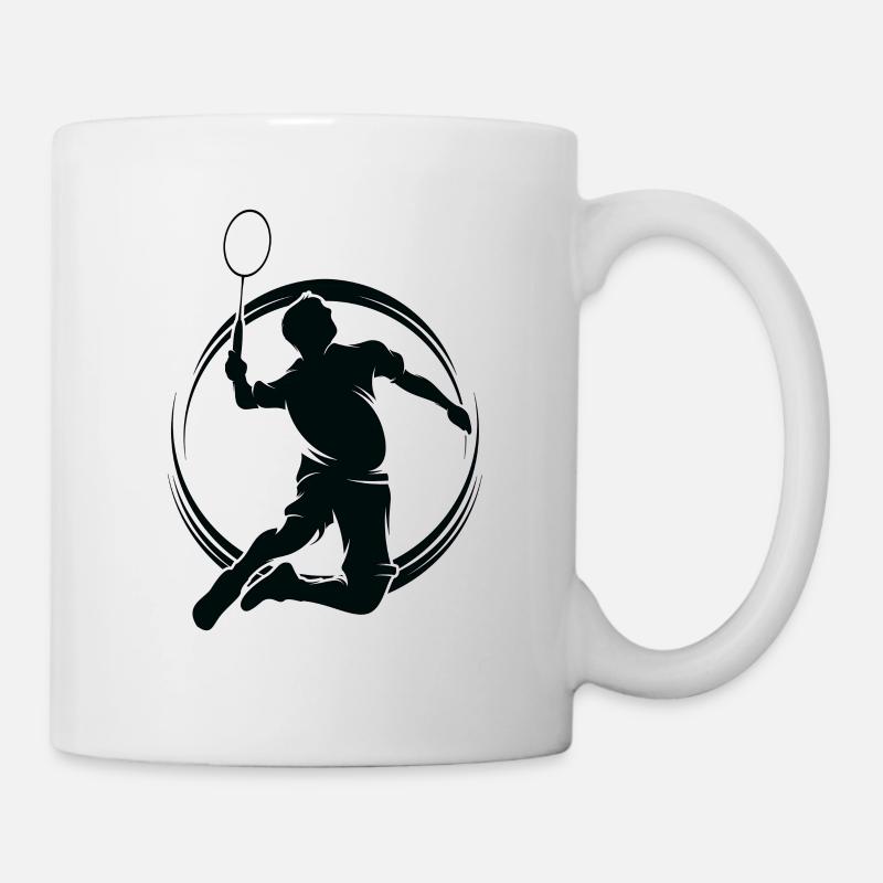 Badminton - Tasse - Weiß