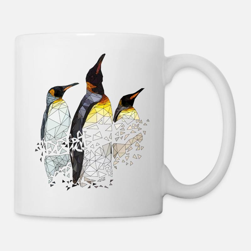 Groupe Penguin | Low Poly - Mug blanc - blanc