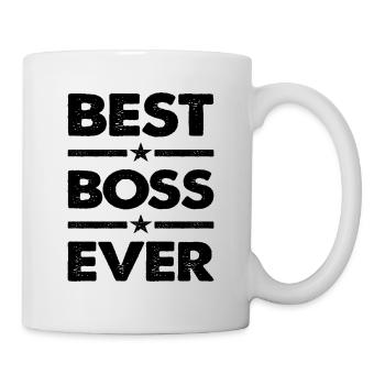 Bester Boss aller Zeiten T-Shirt Beruf Geschenk - Tasse - Weiß - Rechts