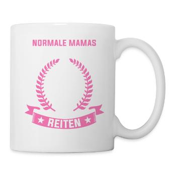 Reiterin Mama Reitlehrerin Reitverein Pferdesport - Tasse - Weiß - Rechts