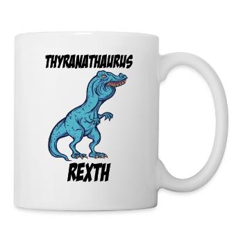 TRex Mordant drôle meme TRex Tshirt Cadeau - Mug blanc - blanc - Droite