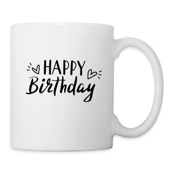joyeux anniversaire - Mug blanc - blanc - Droite