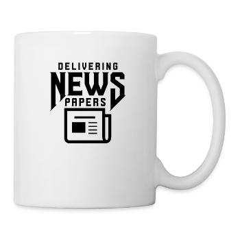 Newspapers run newspaper swearing magazine - Mug - white - Right