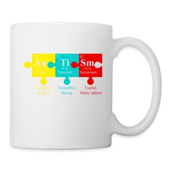 AUTISM SPRUCH World Autism Day Gift - Mug - white - Right