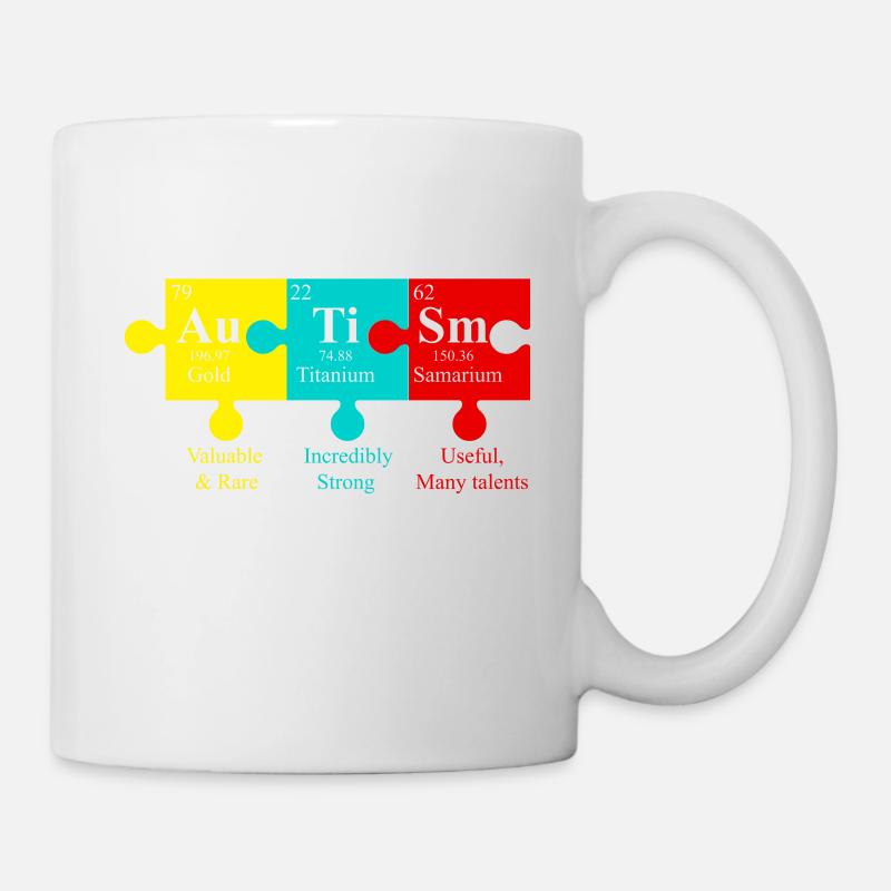 AUTISMUS SPRUCH Welt Autismus Tag Geschenk - Tasse - Weiß
