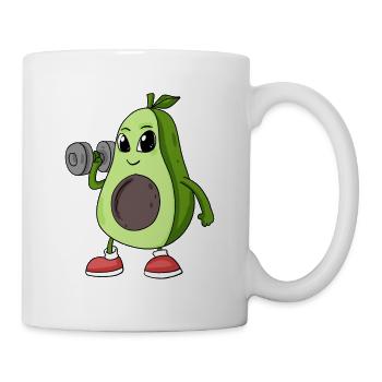 Avocado Sport Fitness Gym Hantel - Tasse - Weiß - Rechts