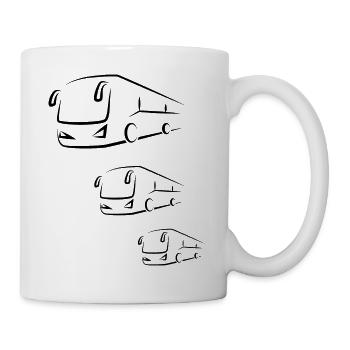 Bus Busfahrer Schulbus Autobus - Tasse - Weiß - Rechts