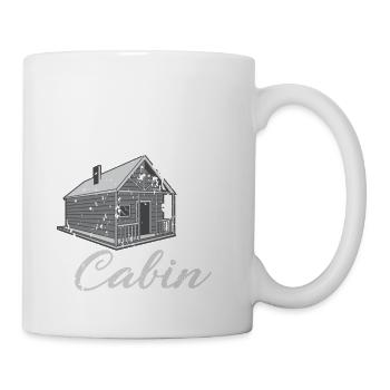 Life Is Better At The Cabin Camper Wanderer Hütte - Mug blanc - blanc - Droite