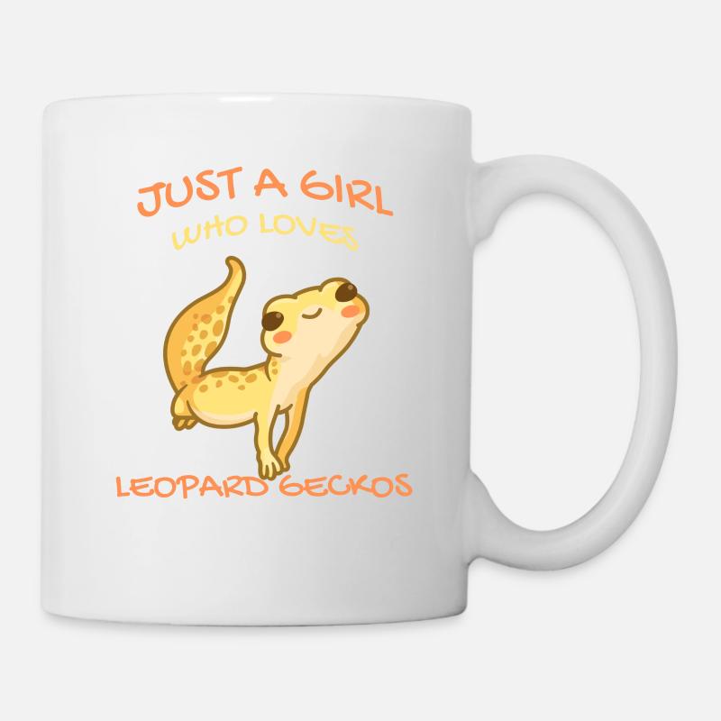 Une seule fille, Le Léopard Gecko Gekko Lizard - Mug blanc - blanc