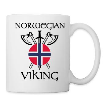 Norwegian viking Norwegen Geschenk - Tasse - Weiß - Rechts