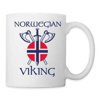 Norwegian viking Norwegen Geschenk - Tasse - Weiß - Rechts