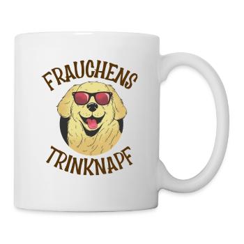 Frauchens Trinknapf Golden Retriever Sonnebrille - Tasse - Weiß - Rechts
