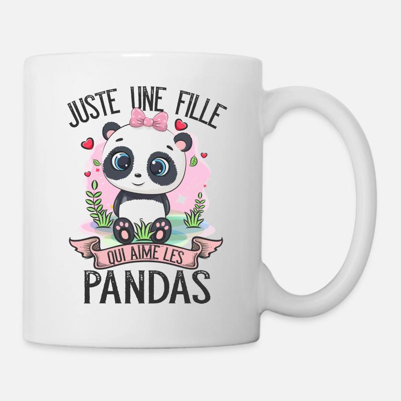 Une fille qui aime les pandas - Mug blanc - blanc