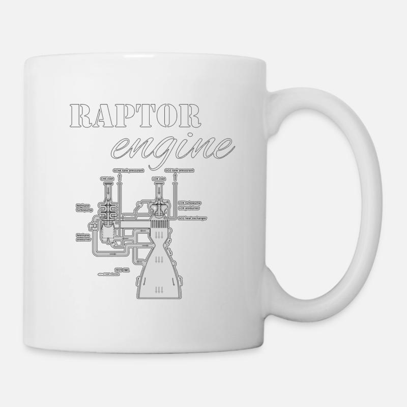 Moteur Raptor - Mug blanc - blanc