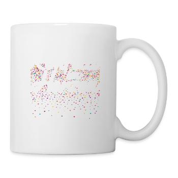 Konfetti im Herzen Fasching Karneval Konfetti - Tasse - Weiß - Rechts
