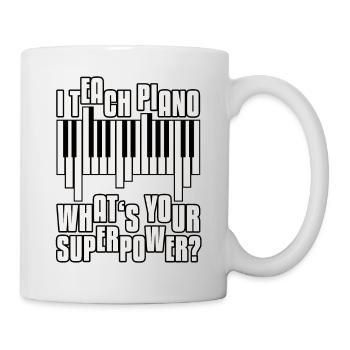 Piano teachers - Mug - white - Right