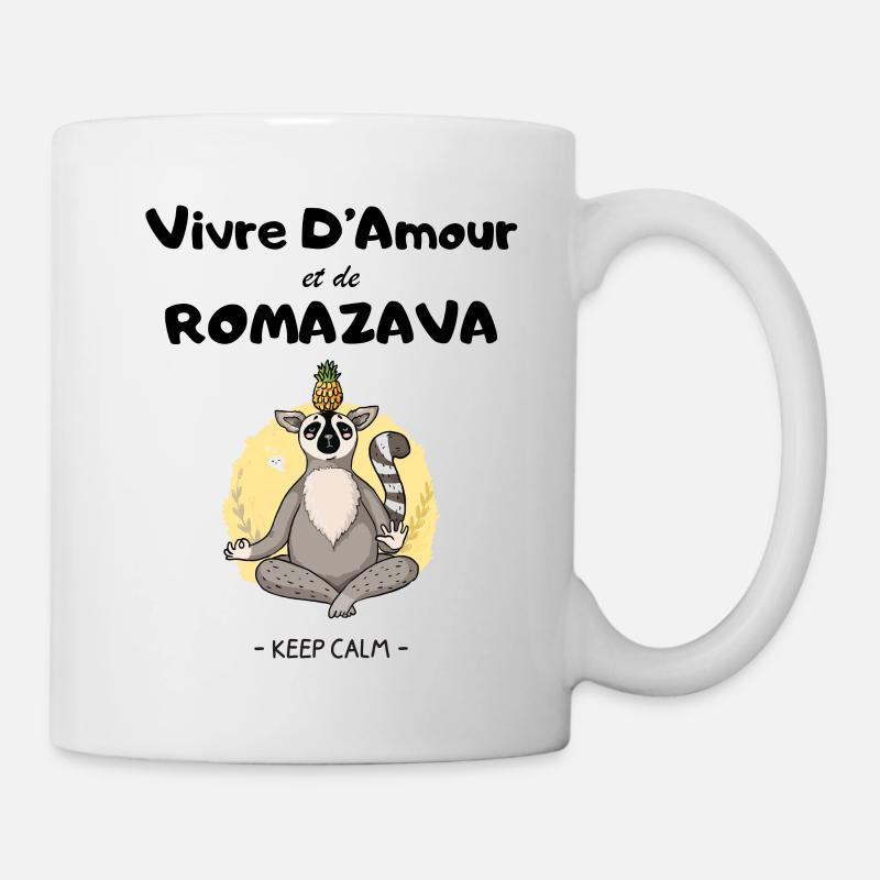 Vivre d’Amour et de Romazava - Mug blanc - blanc