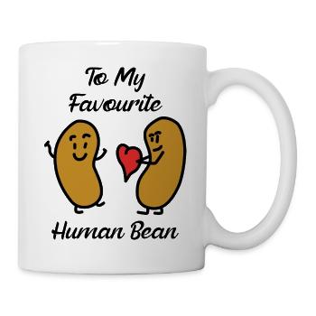 Human Bean - Tasse - Weiß - Rechts