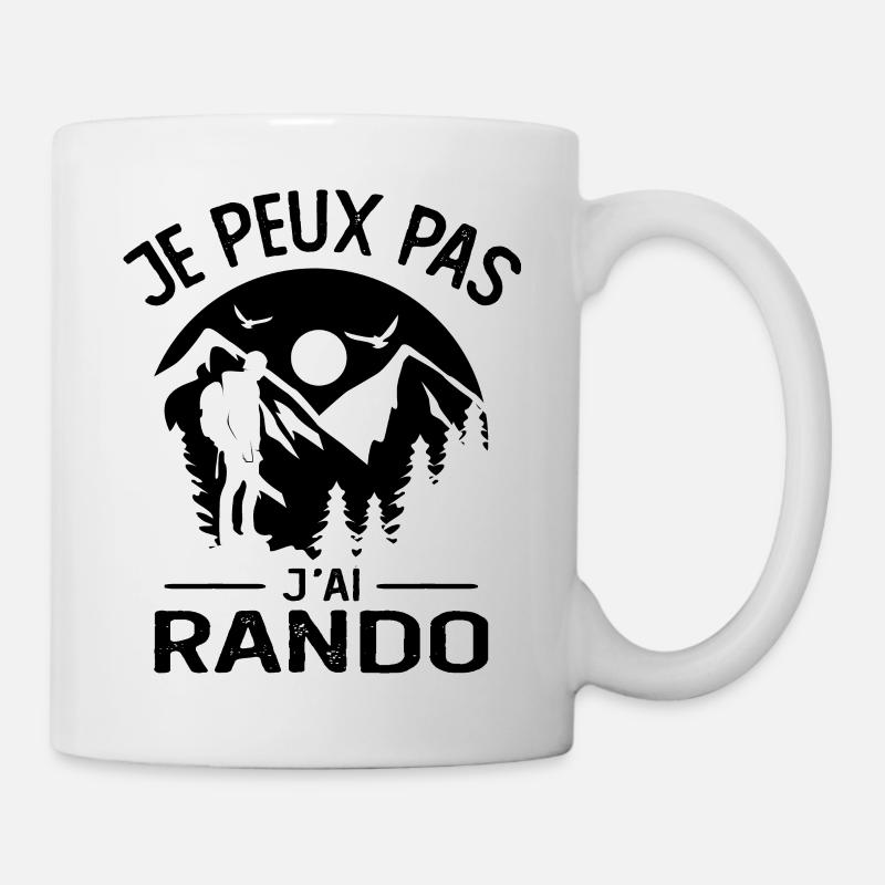 Je Peux Pas J'ai Rando - Mug blanc - blanc