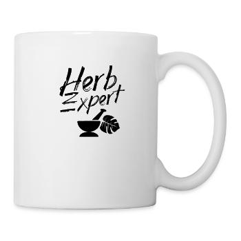 Kräuter Experte Kraut Gewürze Kräutergarten - Tasse - Weiß - Rechts