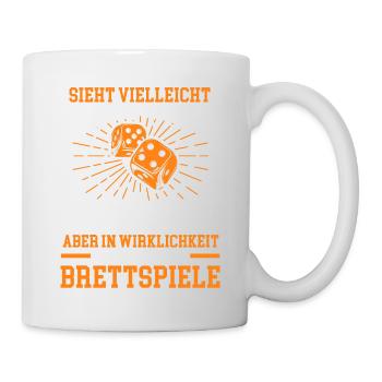 Brettspiele Fan - Tasse - Weiß - Rechts