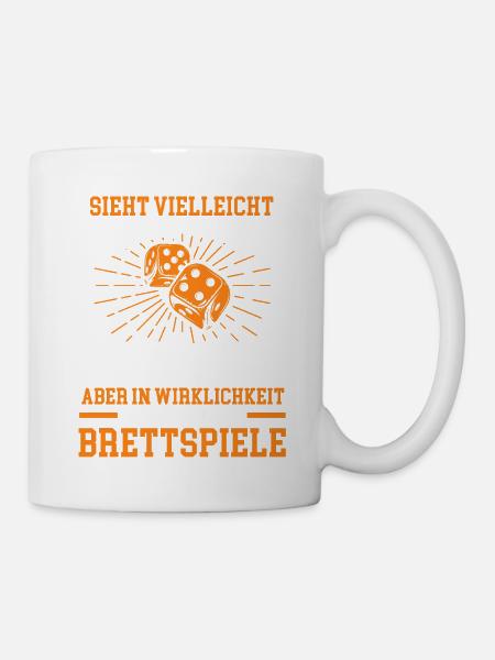 Brettspiele Fan - Tasse - Weiß
