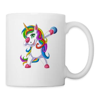 Einhorn Bowling - Tasse - Weiß - Rechts