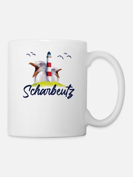 Scharbeutz Strand Ostseeküste Souvenir Geschenk - Tasse - Weiß