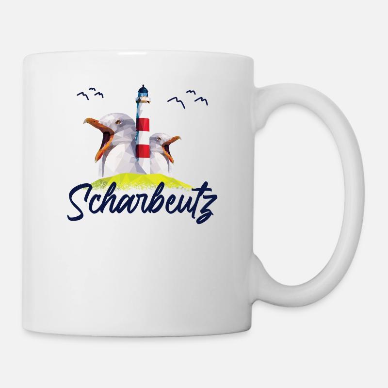 Scharbeutz Strand Ostseeküste Souvenir Geschenk - Tasse - Weiß