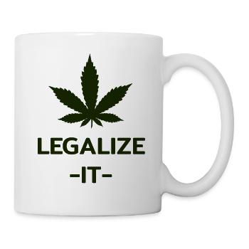 Cannabis legalisieren - Tasse - Weiß - Rechts