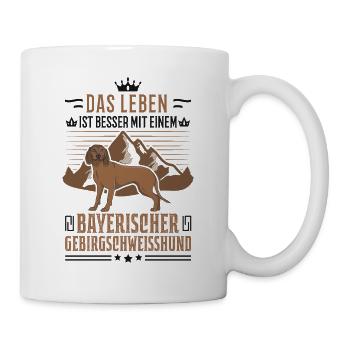 Bayerischer Gebirgsschweisshund BGS Jagdhund - Tasse - Weiß - Rechts