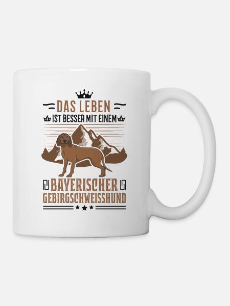 Bayerischer Gebirgsschweisshund BGS Jagdhund - Tasse - Weiß