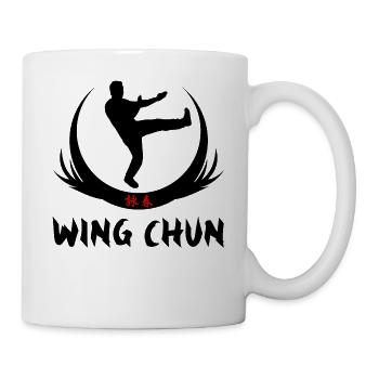 Wing Chun Kung-Fu Ip Man Style Self Defense - Mug - white - Right