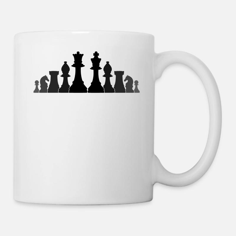 Jeu d’échecs joueurs d’échecs cadeau - Mug blanc - blanc