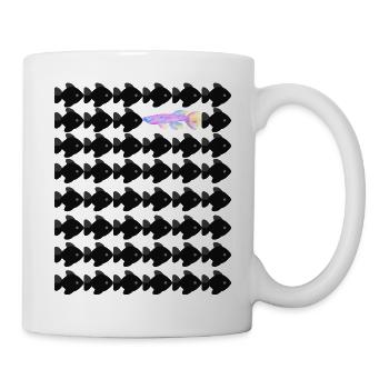 Swim against the stream - Mug blanc - blanc - Droite