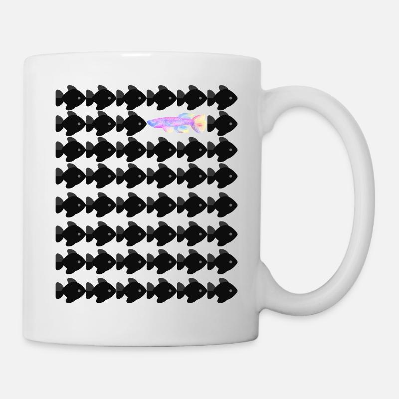Swim against the stream - Mug blanc - blanc