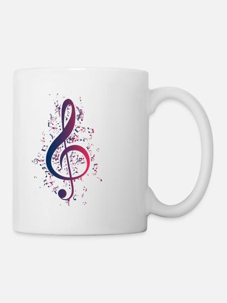 music - Mug blanc - blanc