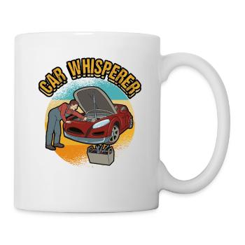 KFZ Auto Mechaniker Beruf Lustig Spruch Geschenk - Tasse - Weiß - Rechts