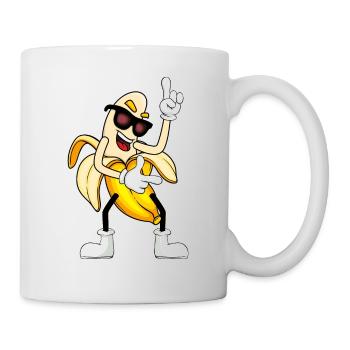 Tanzende Banane - Tasse - Weiß - Rechts