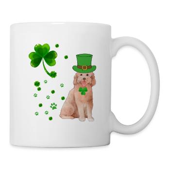 Goldendoodle Dog Saint Patricks Day Funny Gift pour - Mug blanc - blanc - Droite