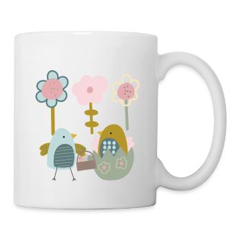 Easter Chick Spring Spring Flowers Nature Spring - Mug - white - Right