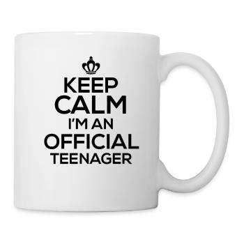 Teen Keep Calm I’m An Official Teenager - Mug blanc - blanc - Droite