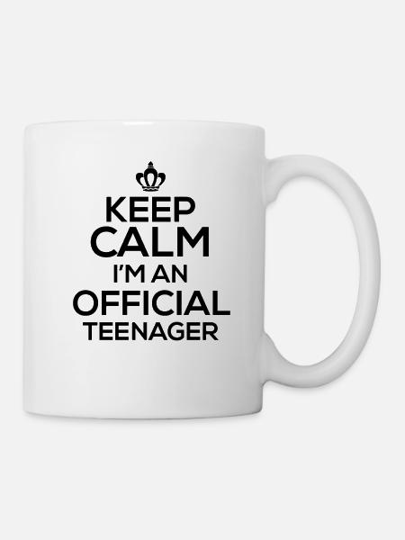 Teen Keep Calm I'm An Official Teenager - Mug - white