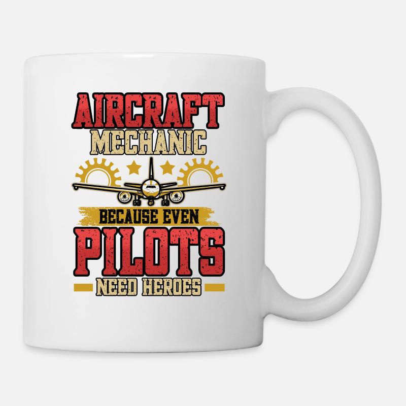 Fluggerätmechaniker Flugzeugmechaniker Geschenk - Tasse - Weiß