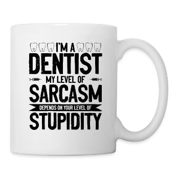 Dentiste sarcasme - Mug blanc - blanc - Droite