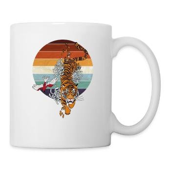 Japanese Wild Spirit Tiger | My spirit Animal - Mug - white - Right