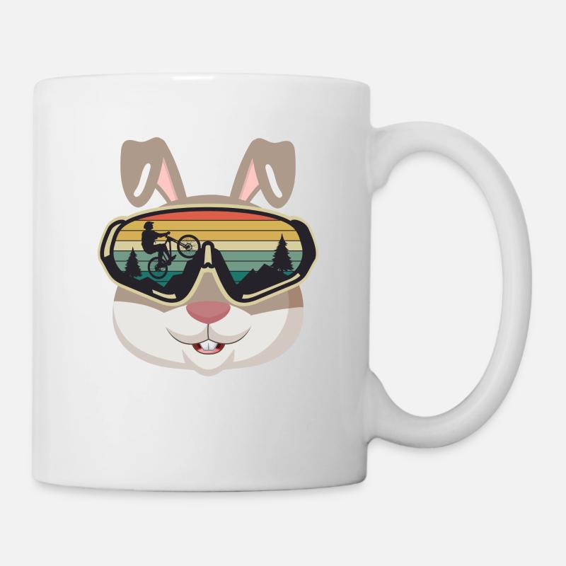 VTT cadeau de Pâques VTT De Pâques - Mug blanc - blanc