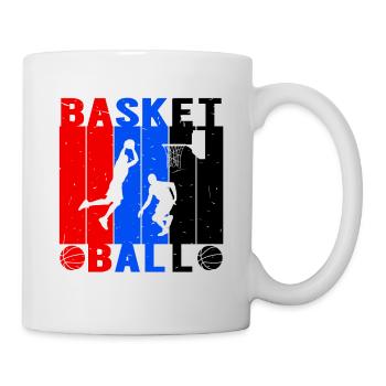 Basketball Spieler Jump Wurf - Tasse - Weiß - Rechts