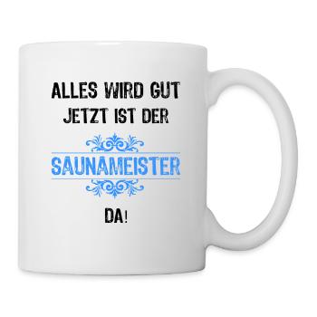Saunameister Sauna Meister Saunameisterin Beruf - Tasse - Weiß - Rechts