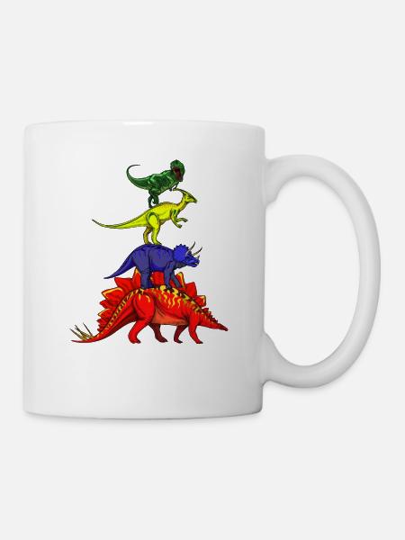 Dino Dinosaurier - Tasse - Weiß